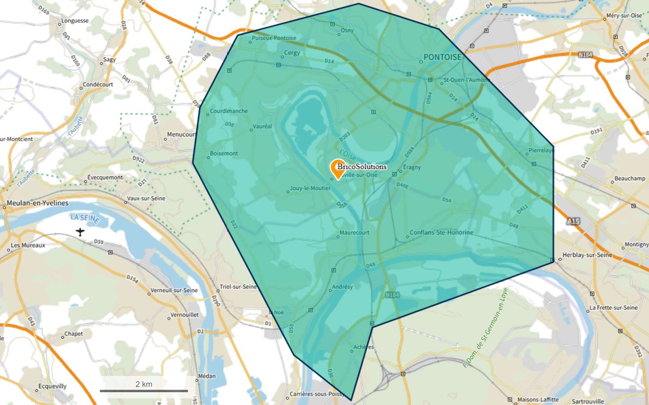 Zone d'intervention BricoSolutions